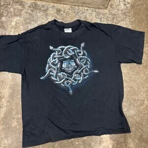 Vintage white snake band tee